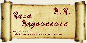 Maša Magovčević vizit kartica
